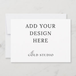 Plantilla de invitación pequeña apaisada (4,5 x 6,