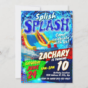 Plantilla de invitación por cumpleaños de diaposit