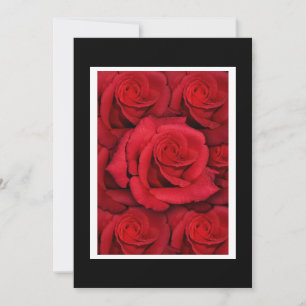 Plantilla de invitación - Rosas rojas clásicas