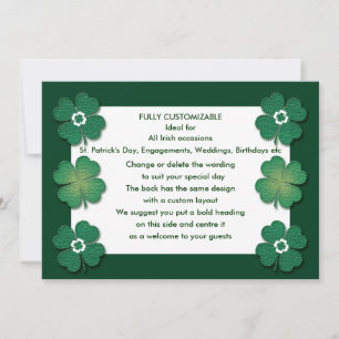Plantilla de invitación - Sombras de personalizabl