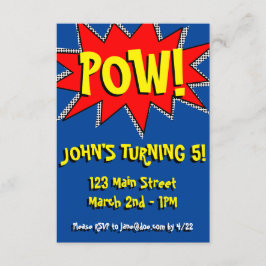 Plantilla de invitación temática de libro de histo