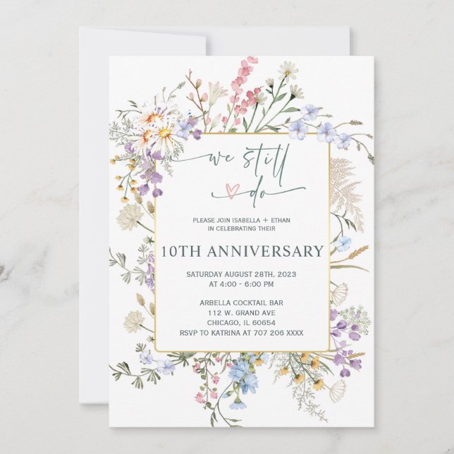Plantilla de invitación We Still Do (Anverso)