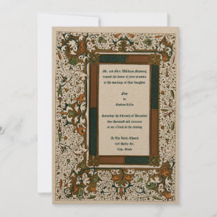 Plantilla de invitaciones a bodas con iluminación 