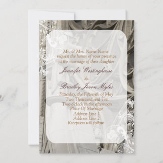 Plantilla de invitaciones a bodas de iglesia
