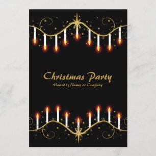 Plantilla de invitaciones a fiestas de Navidades v