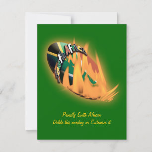 Plantilla de invitaciones a rugby sudafricano
