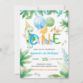 Plantilla de invitaciones de cumpleaños del primer