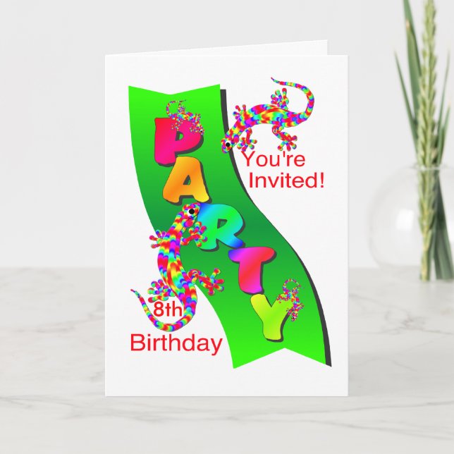 Plantilla de invitaciones de fiesta de cumpleaños (Anverso)