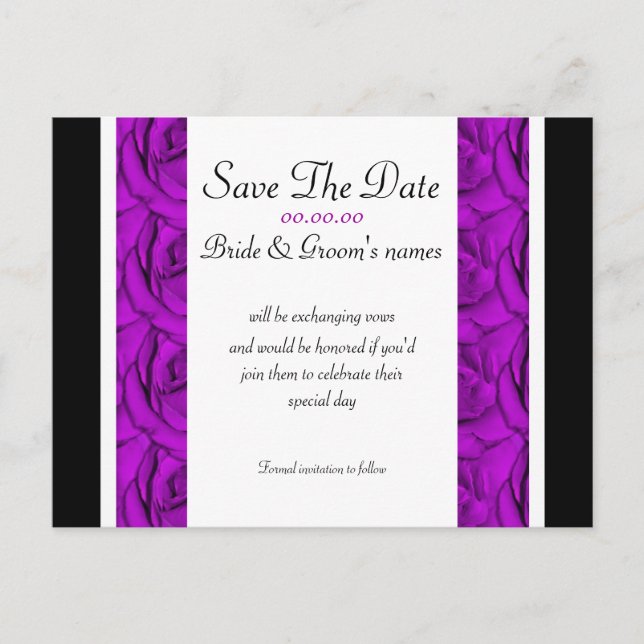 Plantilla de invitaciones para bodas elegantes (Anverso)