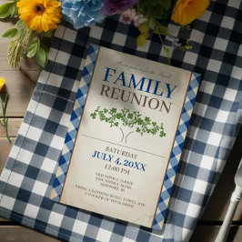 Plantilla de Invitaciones para Reunión Familiar