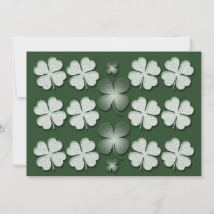 Plantilla de invitaciones - tréboles personalizabl