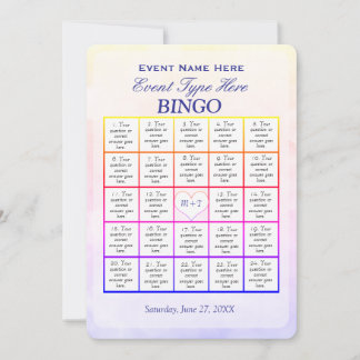 Plantilla de juego de Bingo