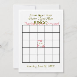 Plantilla de juego de bingo