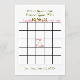 Plantilla de juego de bingo