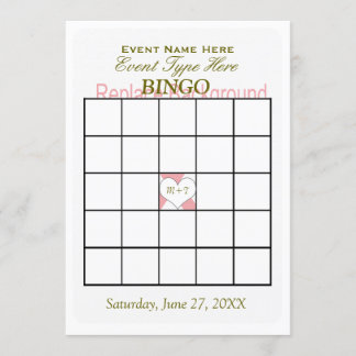 Plantilla de juego de bingo