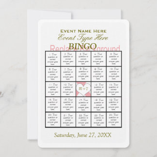 Plantilla de Juego de Bingo