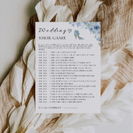 Plantilla de juego de zapatos de Boda azul,