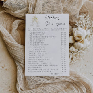 Plantilla de juego de zapatos de Boda minimalista,