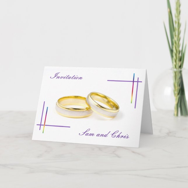 Plantilla de la boda del arco iris (Anverso)