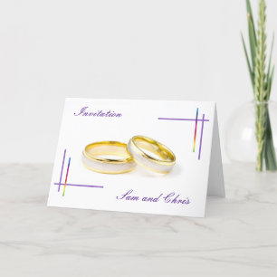 Plantilla de la boda del arco iris
