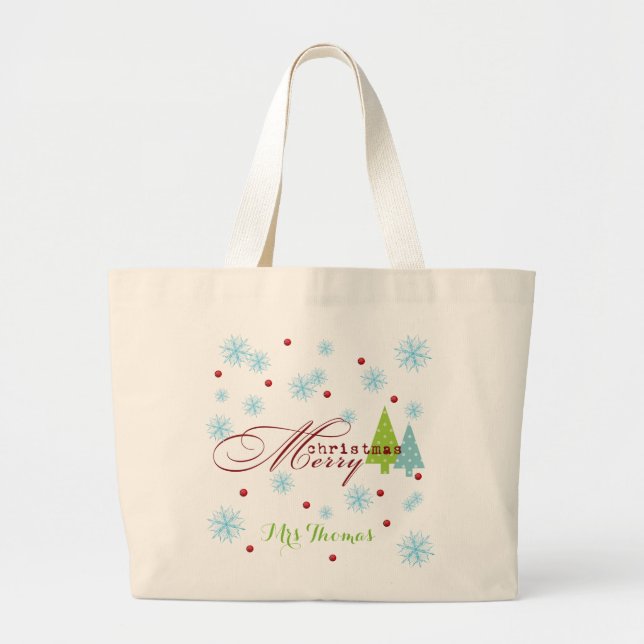 Plantilla de la bolsa de datos de los Navidades pe (Frente)