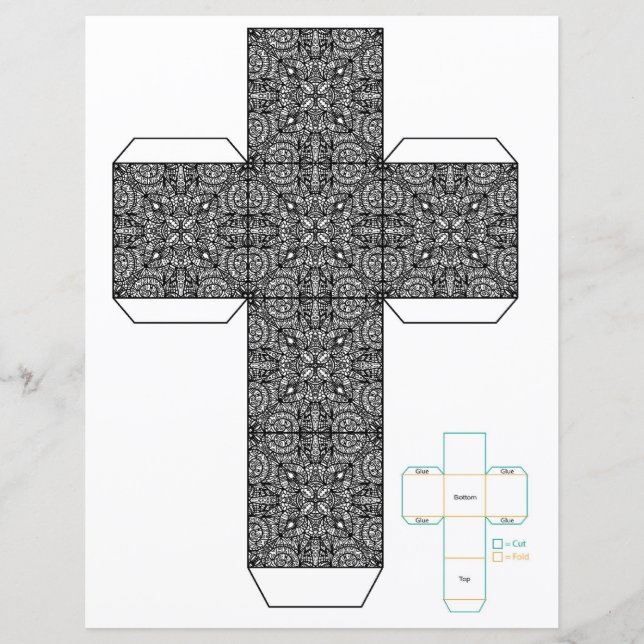 Plantilla de la caja de doodle de moda blanca y ne (Anverso)