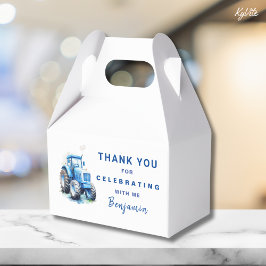 Plantilla de la caja de gable del tractor azul Cum