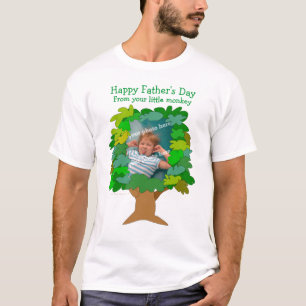 Plantilla de la camisa de la foto del mono del dí
