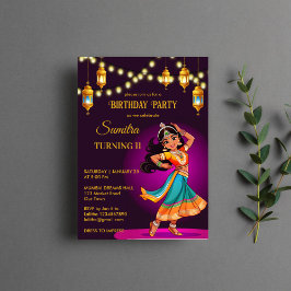 Plantilla de la fiesta de cumpleaños de las niñas 