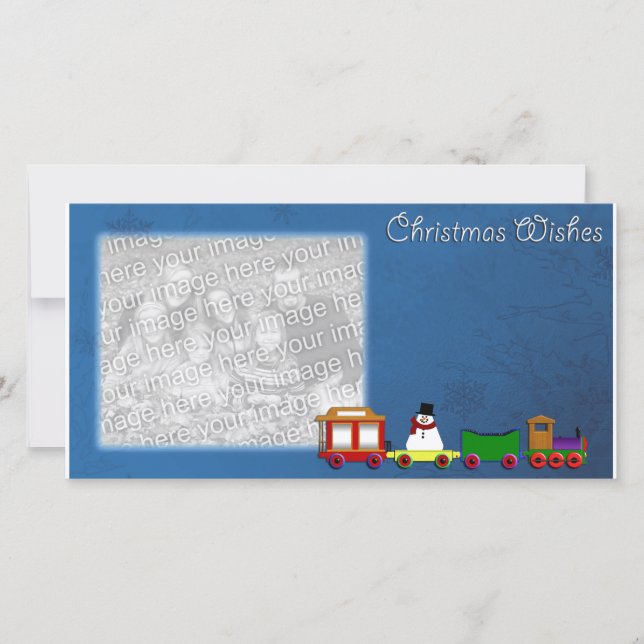 Plantilla de la foto de los deseos del navidad (Anverso)