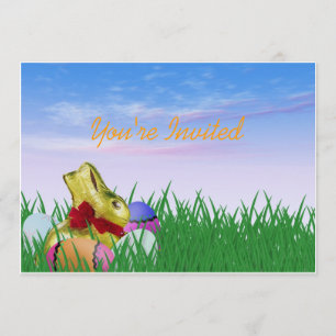 Plantilla de la invitación de la alba de Pascua