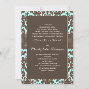 Plantilla de la invitación de la boda