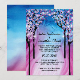 Plantilla de la invitación de la boda del fuego y