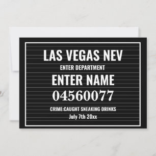 Plantilla de la placa de Rótulo de Mugshot editabl