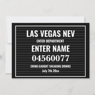 Plantilla de la placa de Rótulo de Mugshot editabl