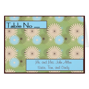 Plantilla de la tabla boda # Colocar tarjeta