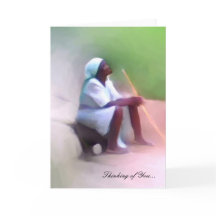 Plantilla de la tarjeta de felicitación - mujer