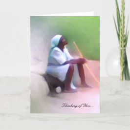 Plantilla de la tarjeta de felicitación - mujer