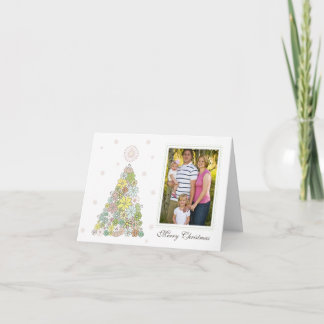 Plantilla de la tarjeta de fotografía de la famili
