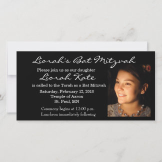 Plantilla de la tarjeta de fotos Bat Mitzvah