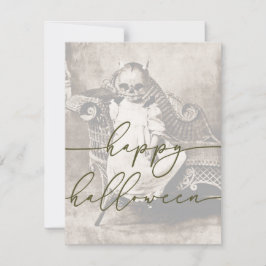 Plantilla de la tarjeta de Halloween de fantasía