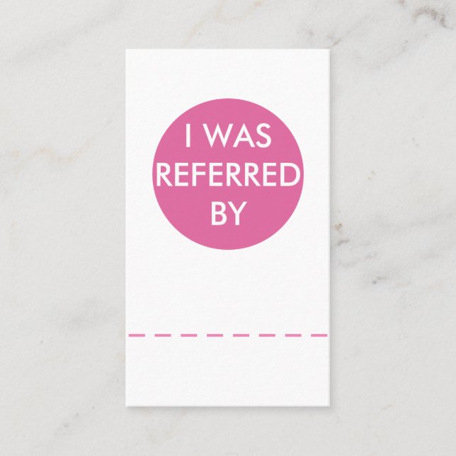 Plantilla de la tarjeta de la remisión del negocio (Anverso)