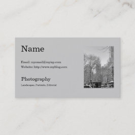 Plantilla de la tarjeta de la visita del fotógrafo