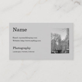 Plantilla de la tarjeta de la visita del fotógrafo