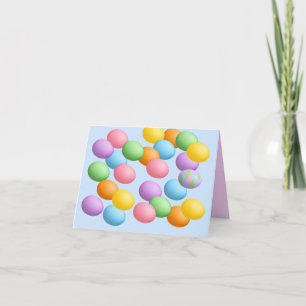 Plantilla de la tarjeta de los huevos de Pascua