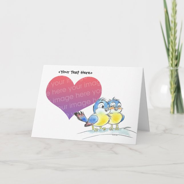 Plantilla de la tarjeta de los pares del Bluebird (Anverso)