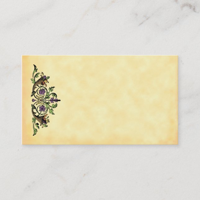 Plantilla de la tarjeta de negocios de Cosecha Cor (Anverso)