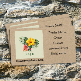 Plantilla de la tarjeta de presentación del logoti