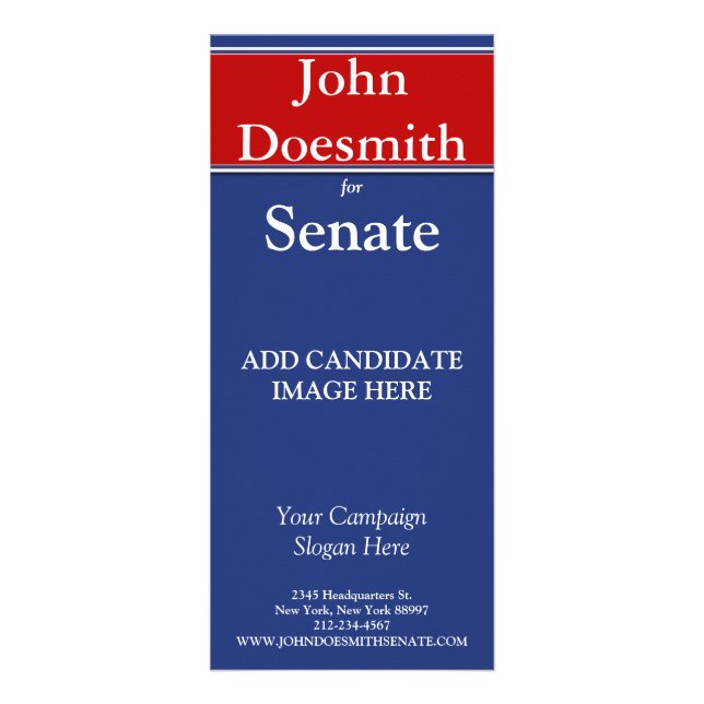 Plantilla de la tarjeta de rack de la campaña elec (Frente)