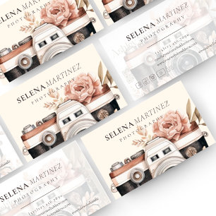Plantilla de la tarjeta de visita Boho Floral